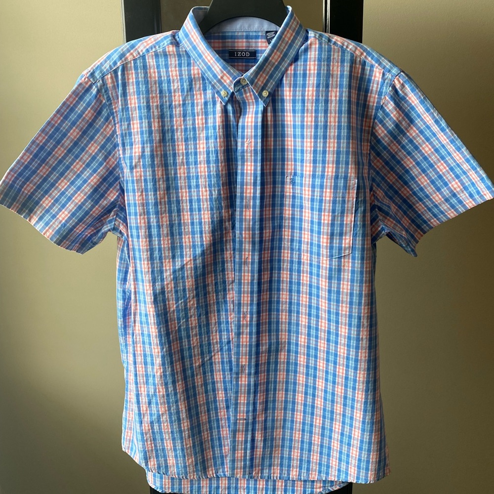 Men’s Large Izod Plaid Shirt